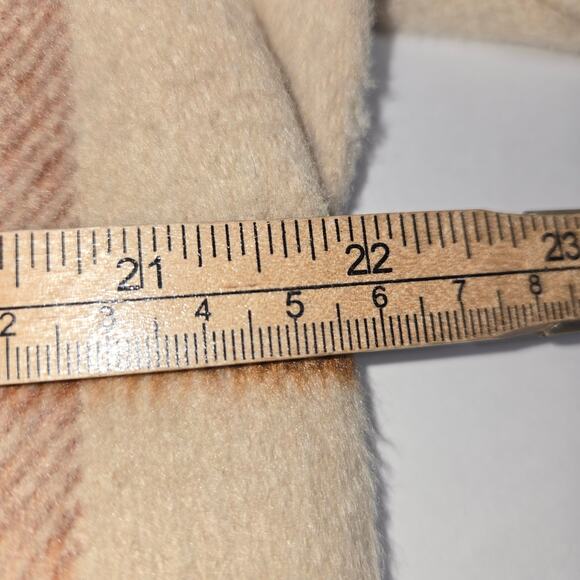 Joie Womens Large Cropped Shacket Plaid Button Up Pockets Neutral Casual Career - Picture 8 of 9